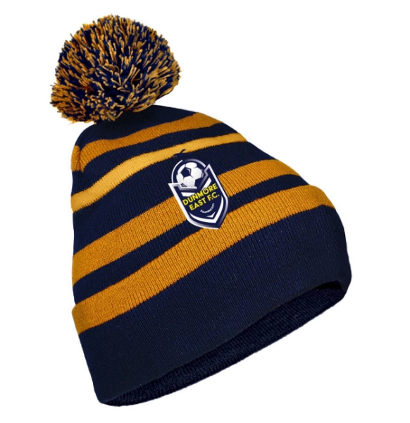 Picture of dunmore east fc Classic Bobble Hat Navy-Gold