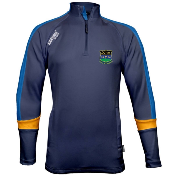 Picture of knockshegowna Aughrim Half Zip Navy-Royal-Gold