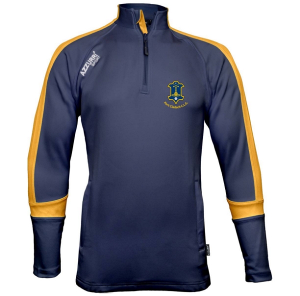 Picture of portlaw lgfa Aughrim 2 Half Zip Navy-Gold-Gold