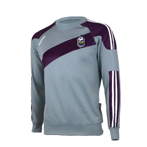 Picture of dunmore east fc Alt Brooklyn Crew Neck grey-purple-white