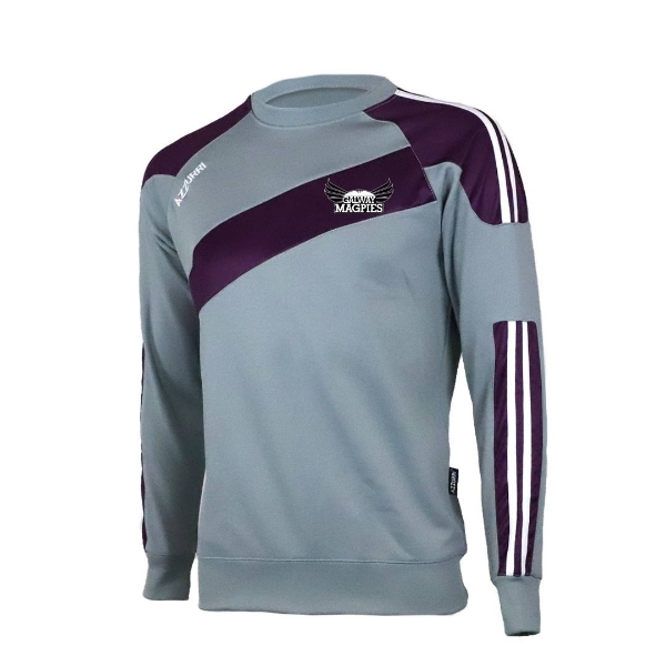 Picture of Galway magpies Alt Brooklyn Crew Neck grey-purple-white
