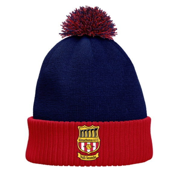 Picture of KILMACTHOMAS FC BH075 Bobble Hat Navy-Red