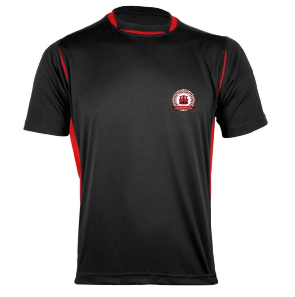 Picture of GIBRALTAR GAELS Pro Tee Black-Red