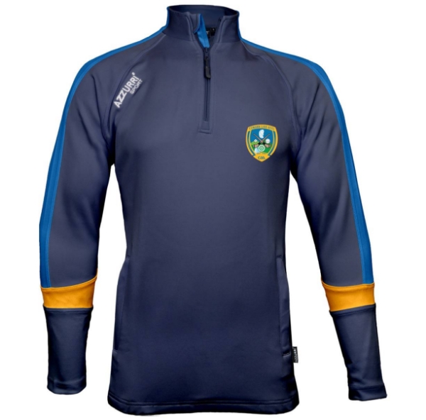 Picture of lisgoold lgfa Aughrim Half Zip Navy-Royal-Gold
