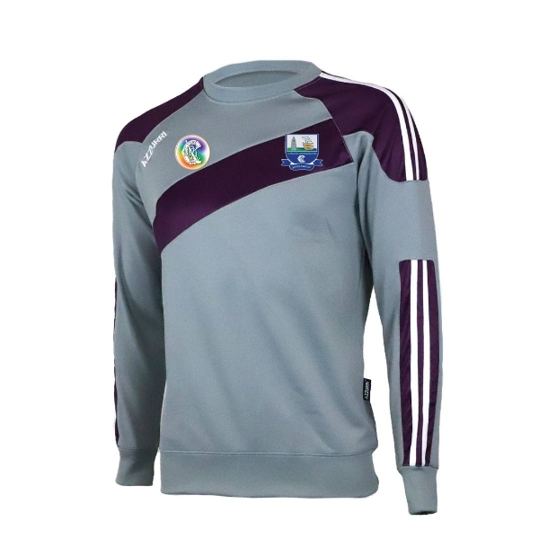 Picture of Waterford camogie Alt Brooklyn Crew Neck grey-purple-white