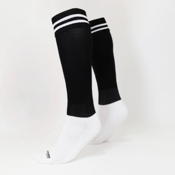 Picture of Lenamore Rovers kids socks Black-White