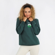 Picture of kinnity camogie central crew neck Olive Green