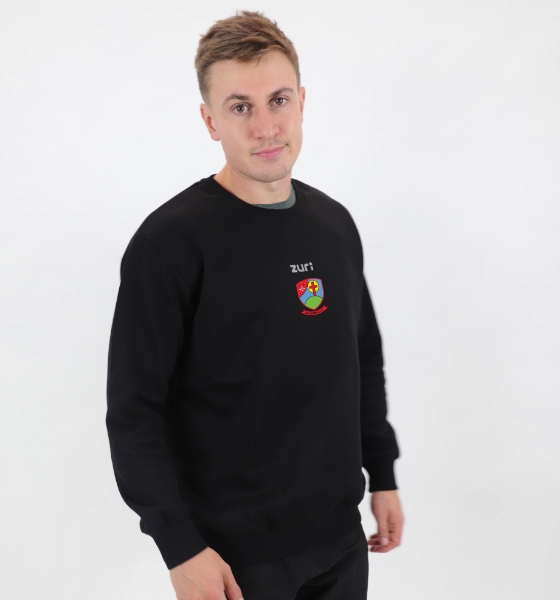 Picture of na fianna hurling club central crew neck Black