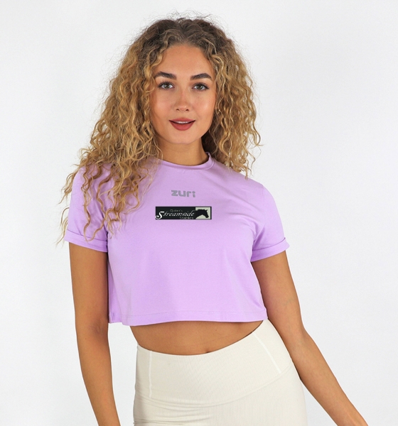 Picture of streamside stables essential crop tee Lilac