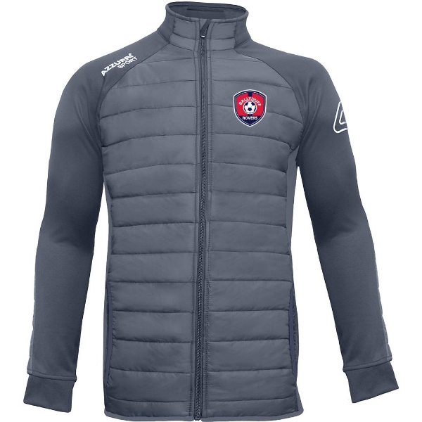 Picture of ballyduff rovers grey padded jacket Gunmetal Grey-Gunmetal Grey