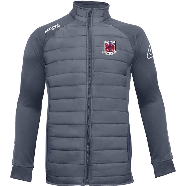 Picture of courcey rovers grey padded jacket Gunmetal Grey-Gunmetal Grey