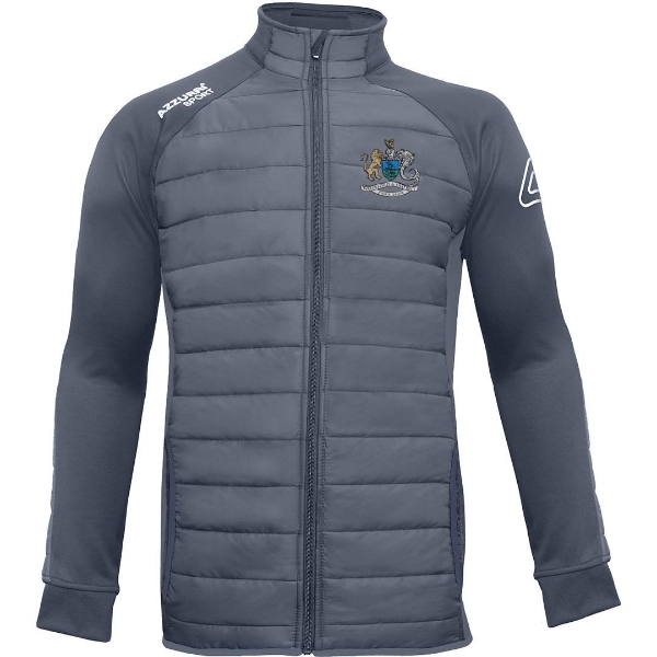Picture of waterford and district junior league grey padded jacket Gunmetal Grey-Gunmetal Grey