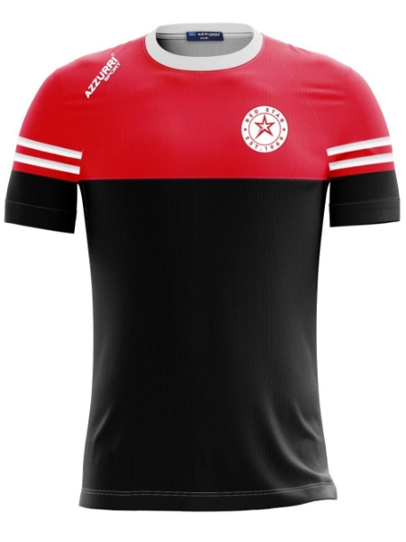 Picture of RED STAR Skryne tee Black-Red-White