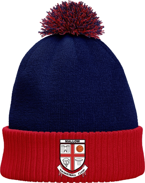 Picture of mallow basketball BH075 Bobble Hat Navy-Red