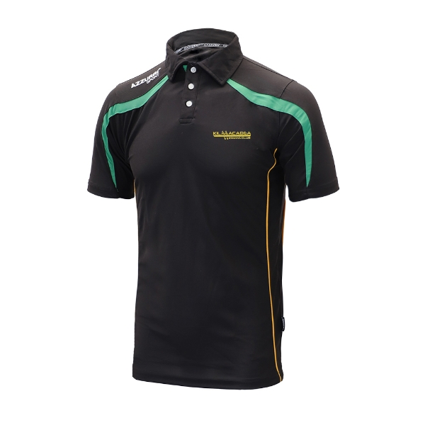 Picture of Kilmacabea Rowing Club Brosna Polo Shirt Black-Emerald-Gold