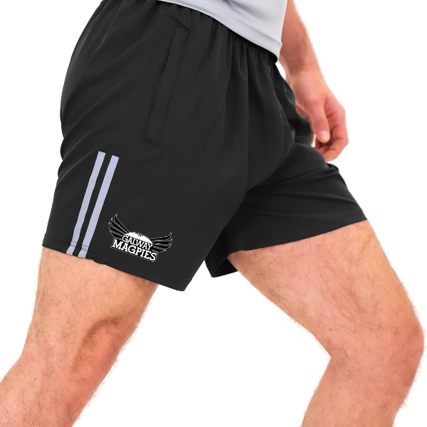 Picture of Galway Magpies Rio Leisure Shorts Black-Dark Grey