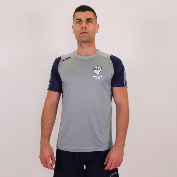 Picture of Keel GAA Rio T-Shirt Grey-Navy