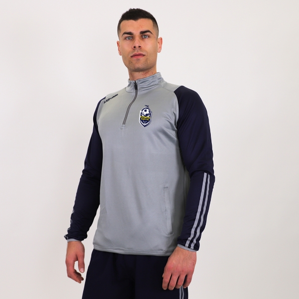Picture of Dunmore East FC Waterford Rio Half-Zip Grey-Navy