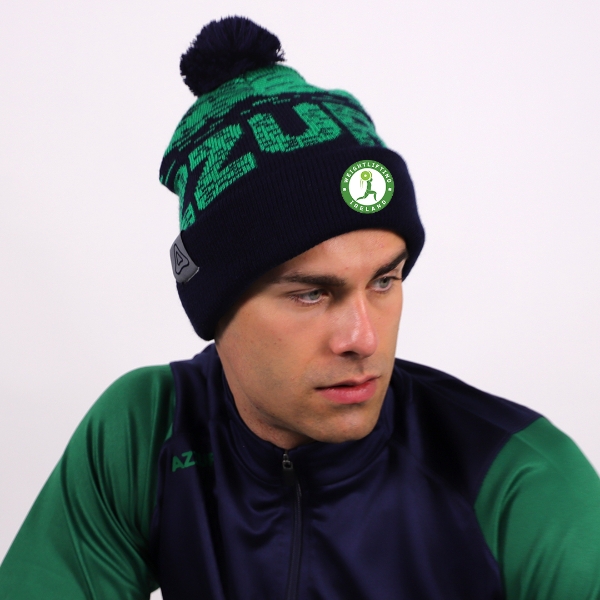 Picture of Weightlifting ireland Rio Bobble Hat Navy-Emerald