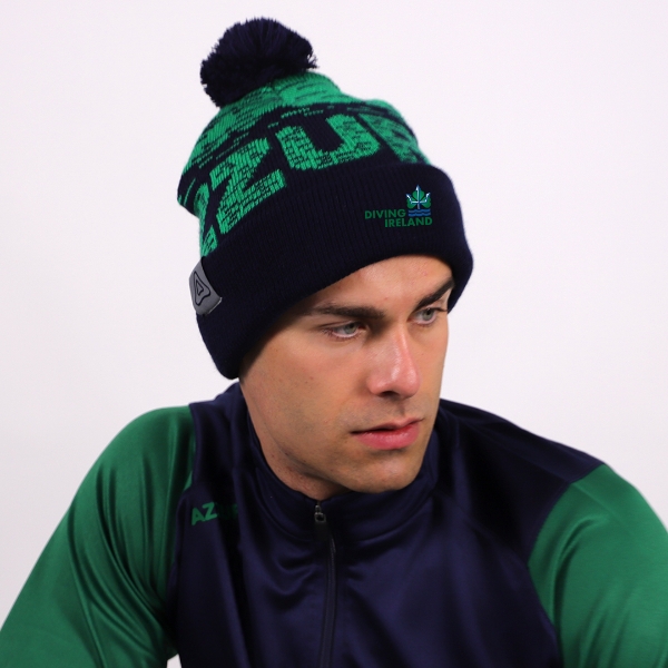 Picture of Diving Ireland Rio Bobble Hat Navy-Emerald
