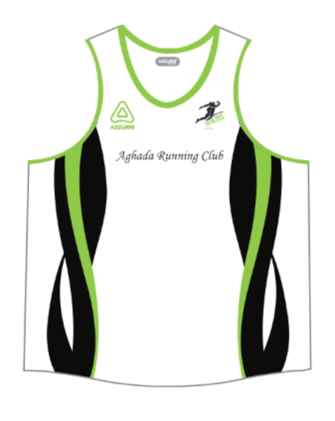 Picture of Aghada Running Club Kids White Singlet Custom