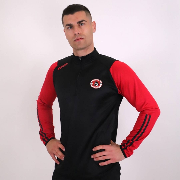 Picture of Buttevant AFC Rio Half Zip Black-Red