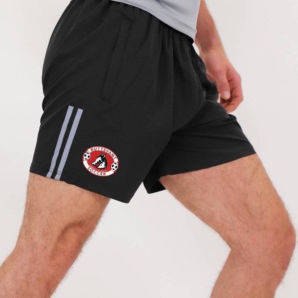 Picture of Buttevant AFC Rio Leisure Shorts Black-Dark Grey