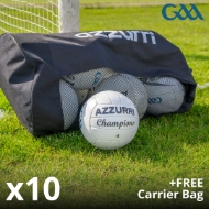 Picture of 10 Pack "Champions" Official GAA Match Football White