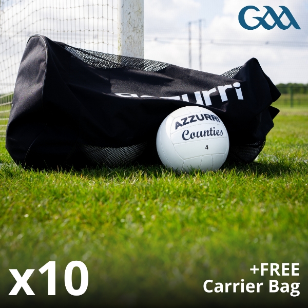 Picture of 10 Pack "Counties" Gaelic Match Football White