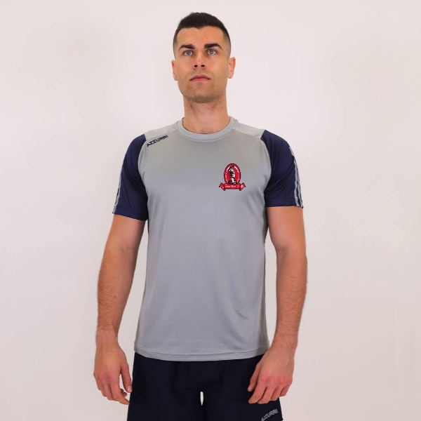 Picture of Rome Hibernia GAA Kids Rio Tshirt Grey-Navy