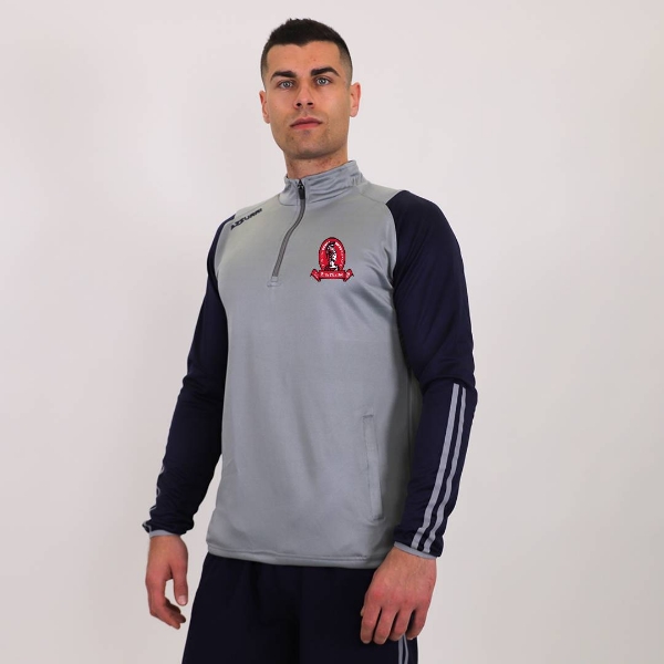 Picture of Rome Hibernia GAA Kids Rio Half Zip Grey-Navy