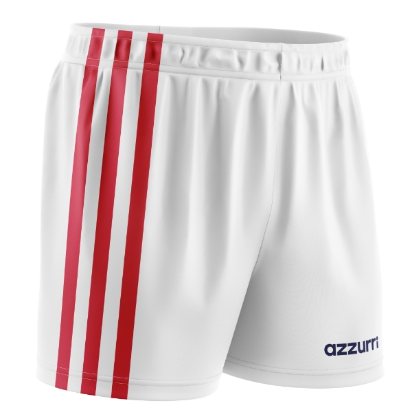 Picture of Kids GAA Shorts SG629 White-Red