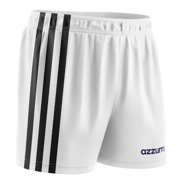 Picture of Kids GAA Shorts SG629 White-Black