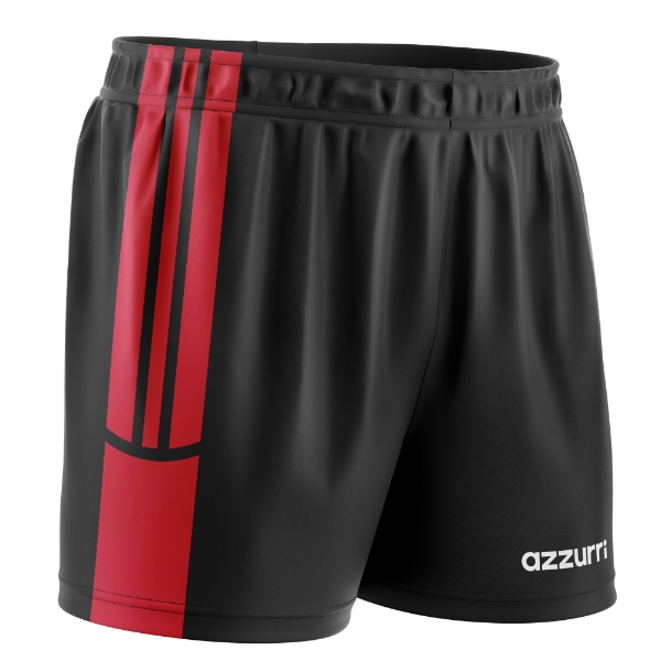 Picture of GAA Shorts Adults SG024 Black-Red