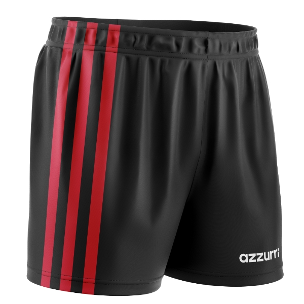 Picture of GAA Shorts Adults SG629 Black-Red