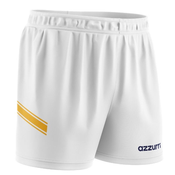 Picture of GAA Shorts Adults SG1702 White-Dark Gold