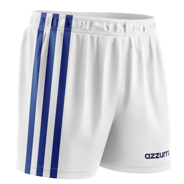 Picture of Kids GAA Shorts SG629 White-Royal
