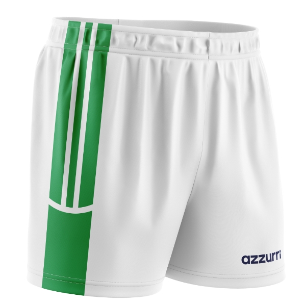 Picture of GAA Shorts Adults SG024 White-Emerald