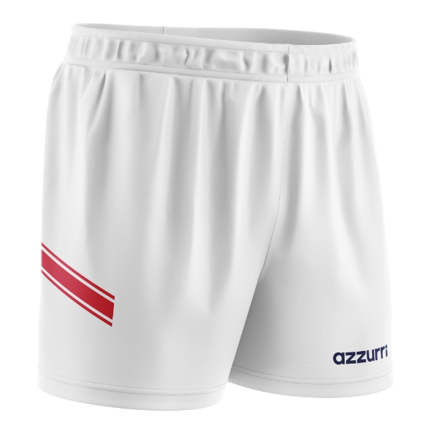 Picture of GAA Shorts Adults SG1702 White-Red