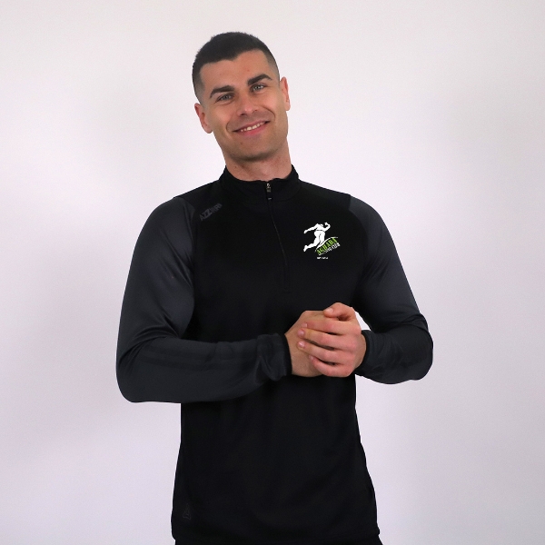 Picture of Aghada Running Rio Half Zip Black-Dark Grey