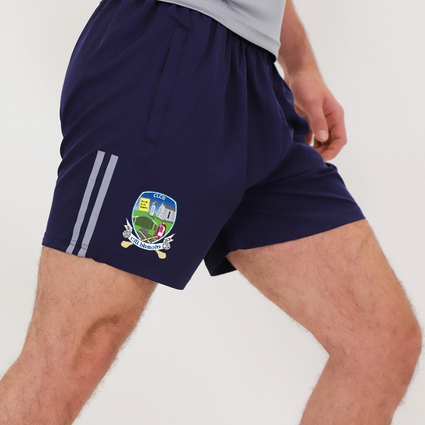 Picture of Kilbrin GAA Rio Leisure Shorts Gunmetal Grey Melange-White