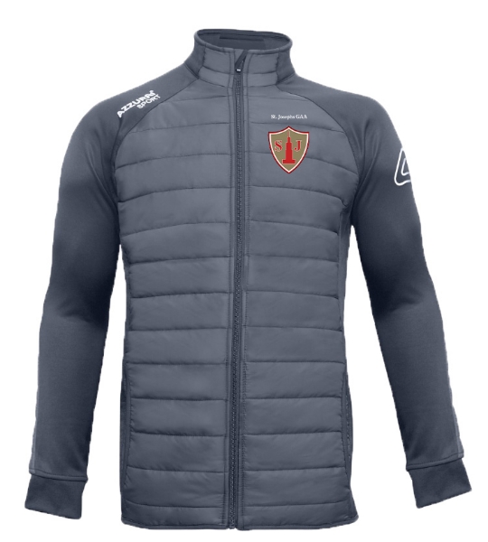 Picture of St Josephs GAA Carragh Padded Jacket Gunmetal Grey-Gunmetal Grey