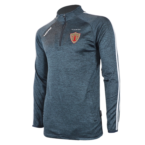 Picture of St Josephs GAA Tasmania Half-Zip Gunmetal Grey Melange-White