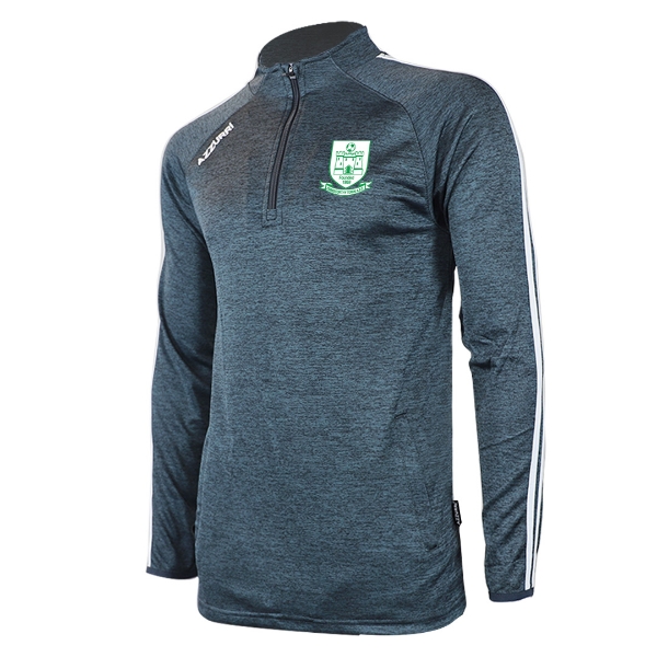 Picture of Enniscorthy Town FC Tasmania Half-Zip Gunmetal Grey Melange-White