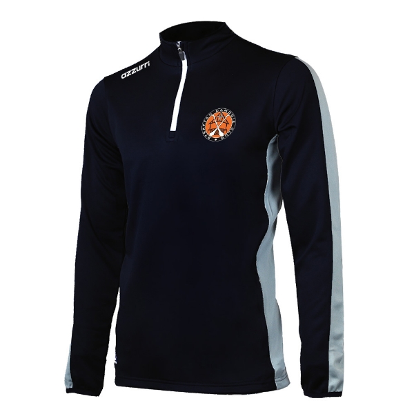 Picture of Straffan Camogie Kids Boston Half-Zip Black-Grey