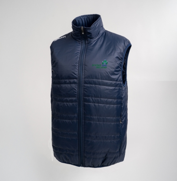 Picture of Diving Ireland Core Quilted Gilet Navy