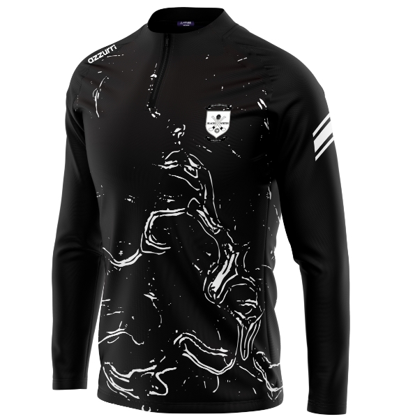 Picture of Blacks & Whites GAA Kids Madrid Sublimated Half-Zip Custom