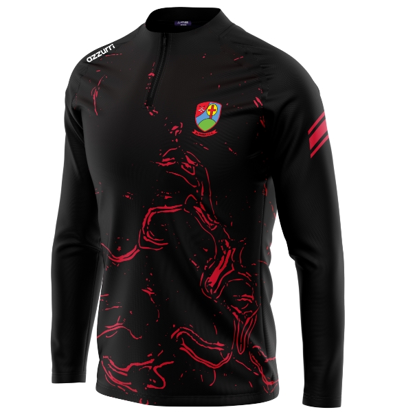 Picture of Na Fianna Hurling Club Kids Madrid Sublimated Half-Zip Custom