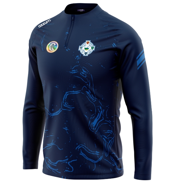 Picture of Tramore Camogie Kids Madrid Sublimated Half-Zip Custom