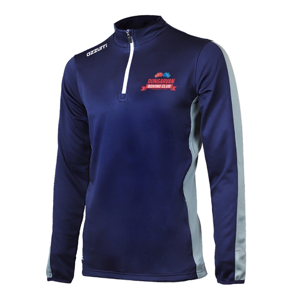 Picture of Dungarvan Boxing Club Kids Boston Half-Zip Navy-Grey